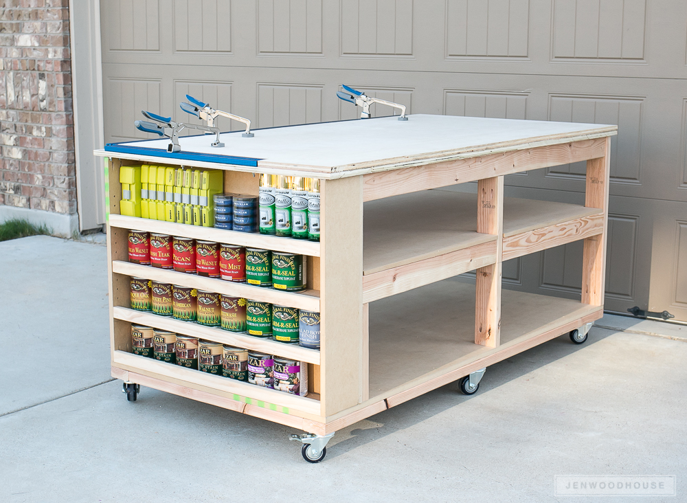 Workbench with Storage Shelves - Spruc*d Market