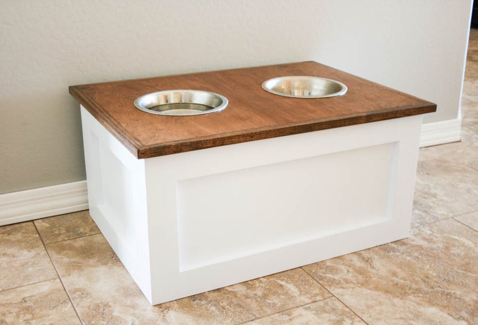 Dog Food Station with Hidden Storage - Spruc*d Market