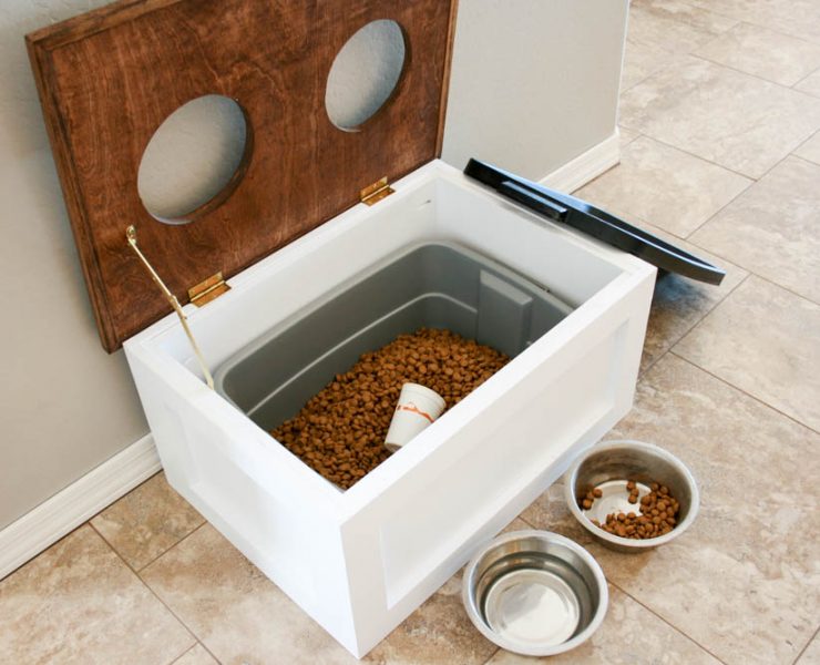 Dog Food Station with Hidden Storage - Spruc*d Market