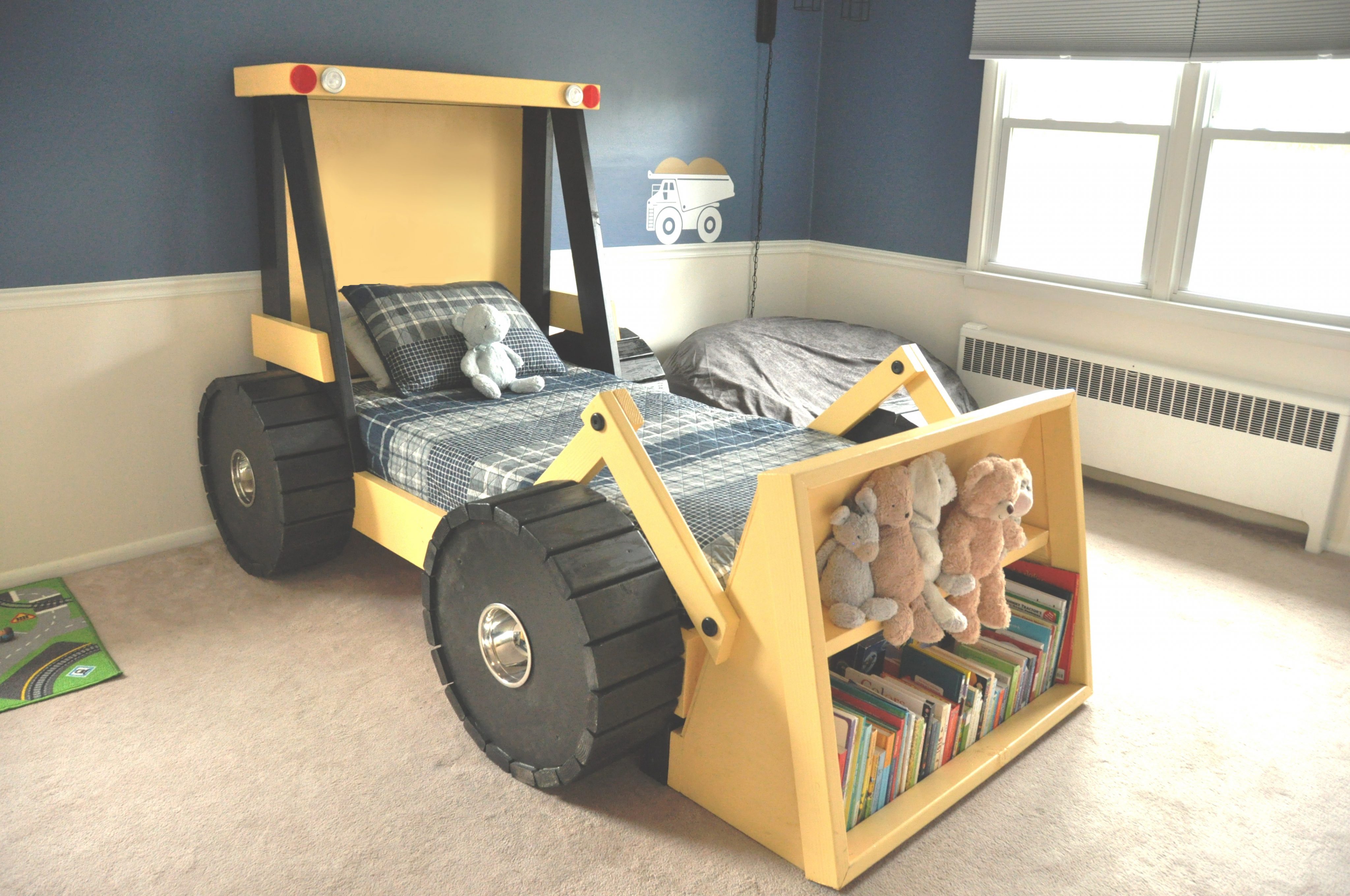 Construction Truck Bed Plans Twin Size, Twin Bed Plans