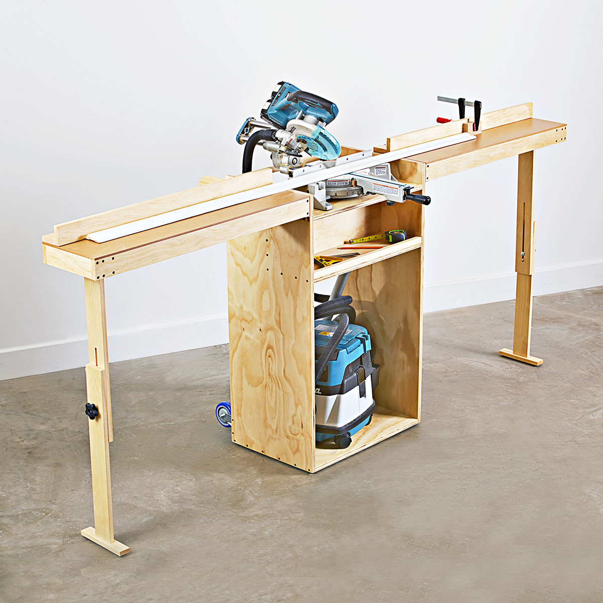 How To Build A Portable Miter Saw Stand | Brokeasshome.com