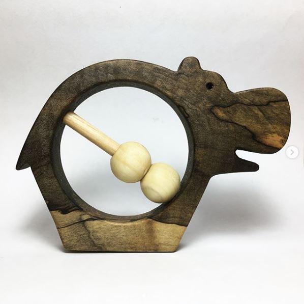 Heirloom Wood Rattle