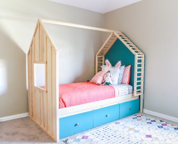 House bed with storage