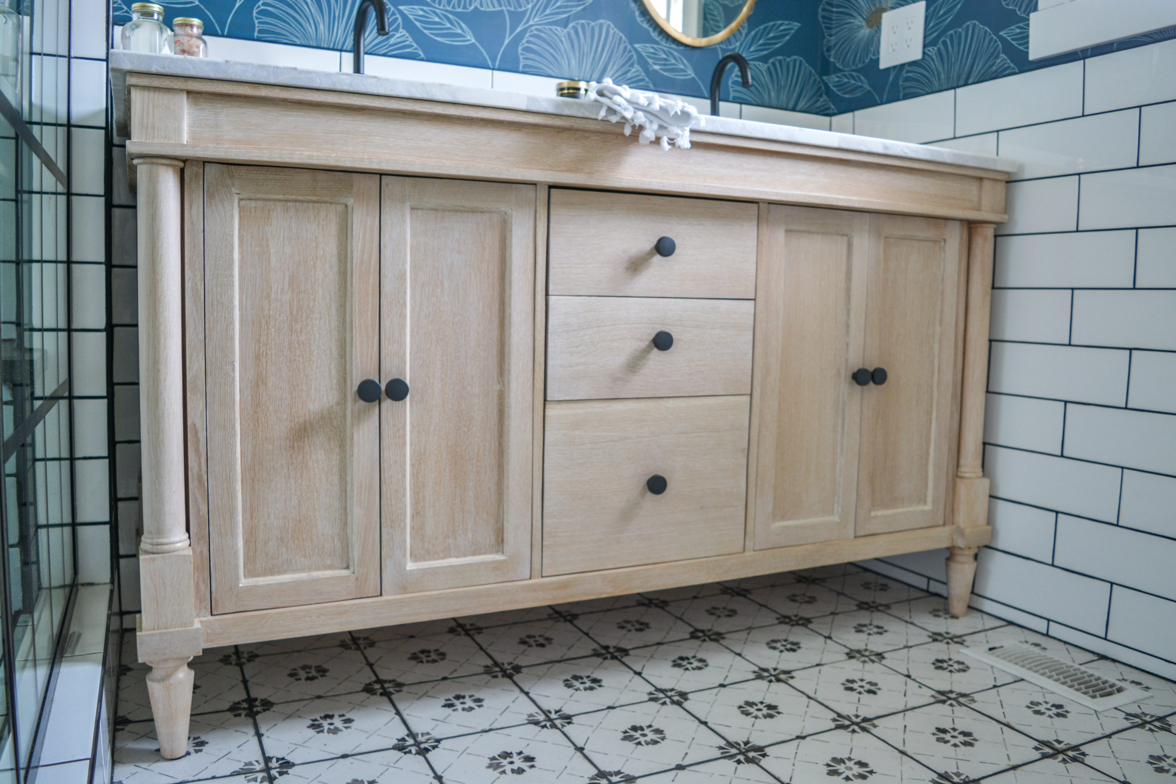 Adding Antique Legs To A Bathroom Vanity