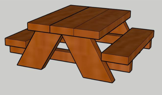 Squirrel Picnic Table Feeder PDF Printable Woodworking Plans Spruc*d