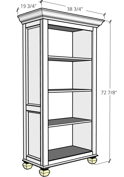 Diy Freestanding Tall Bookshelf Spruc, 10 Ft Tall Bookcase Dimensions