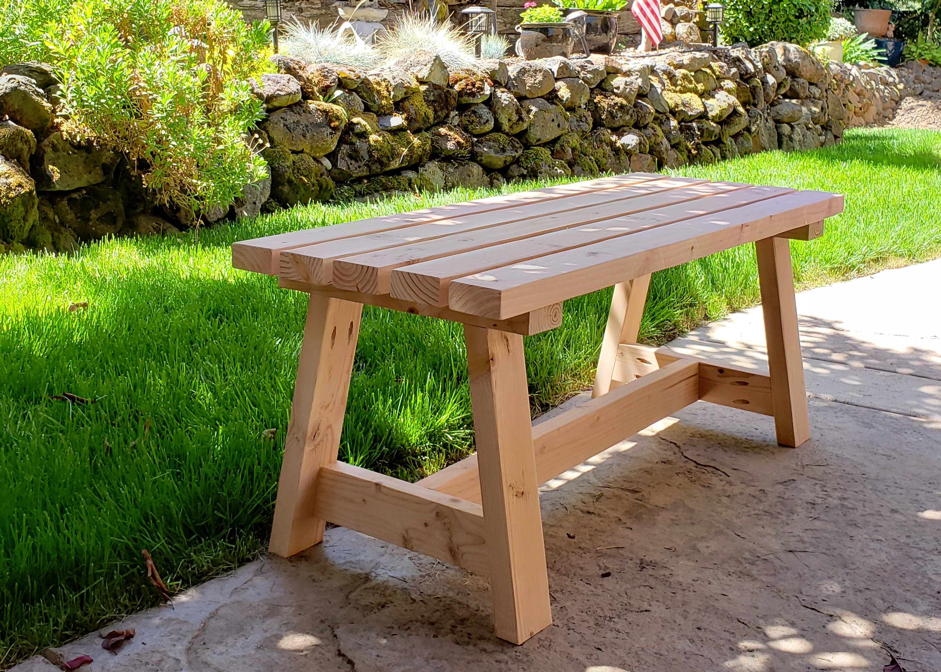 Modern 2x4 Bench Build Plans - Spruc*d Market