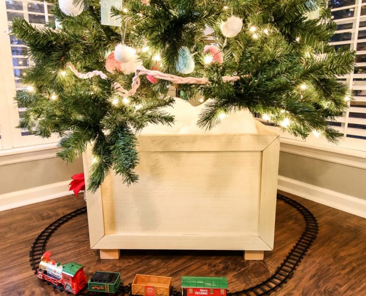 DIY Christmas Tree Box Stand Woodworking PDF Plans Printable - Spruc*d