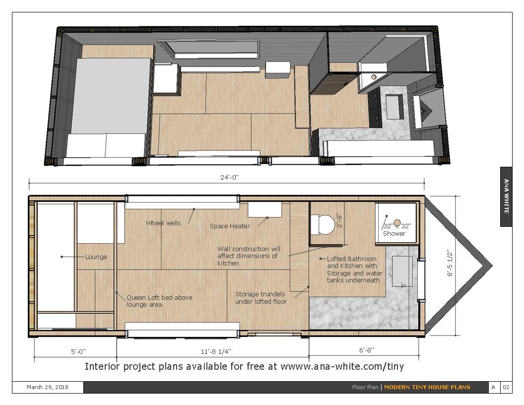 Open Concept Rustic Modern Tiny House Framing Shell Spruc D Market