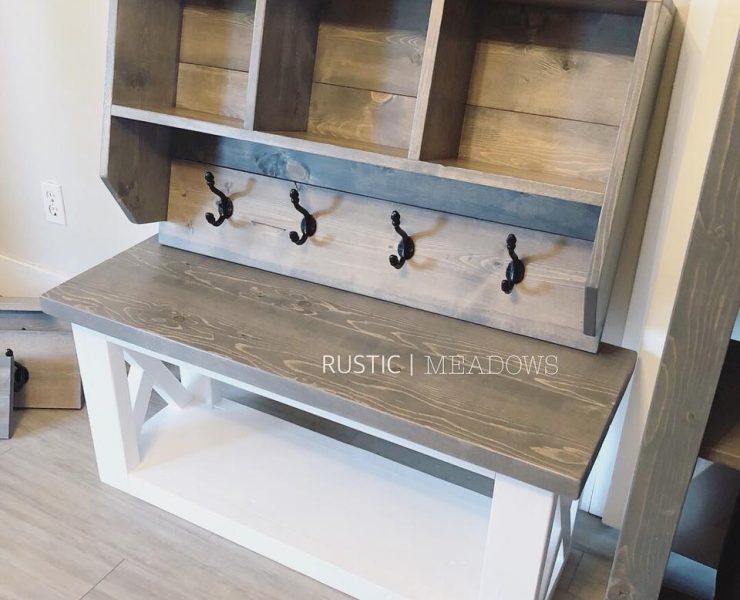 Rustic Entryway Bench Spruc D Market